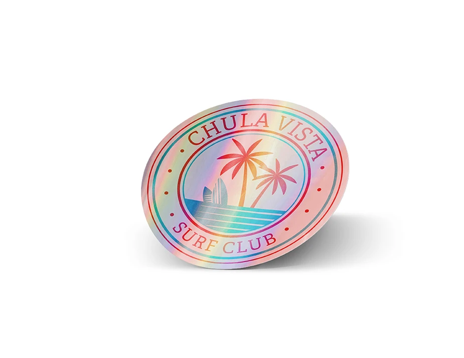custom holographic labels