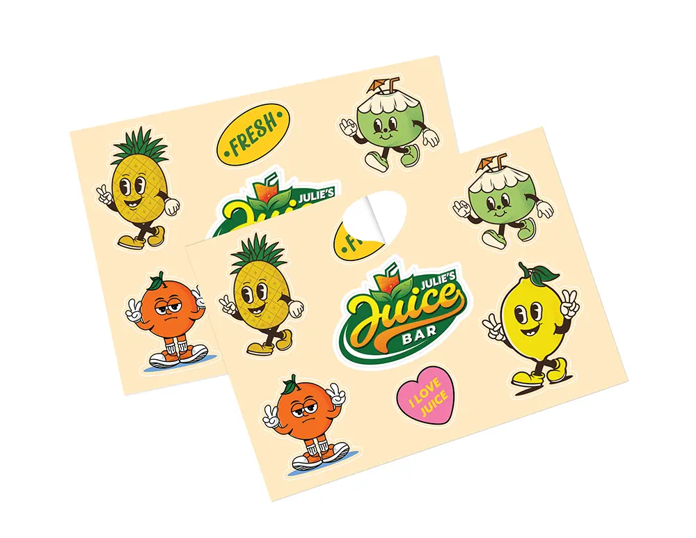 Custom stickersheets
