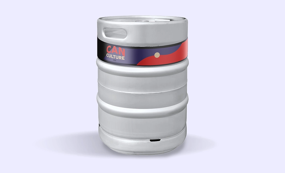 custom keg wrap on keg
