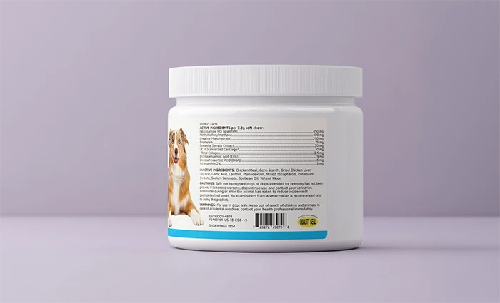 custom pet food labels