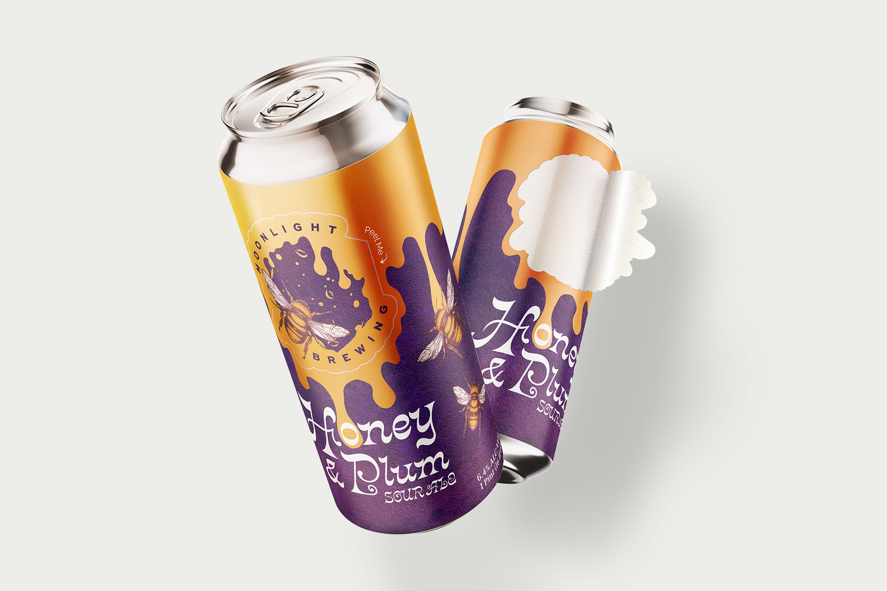 custom drink n peel labels