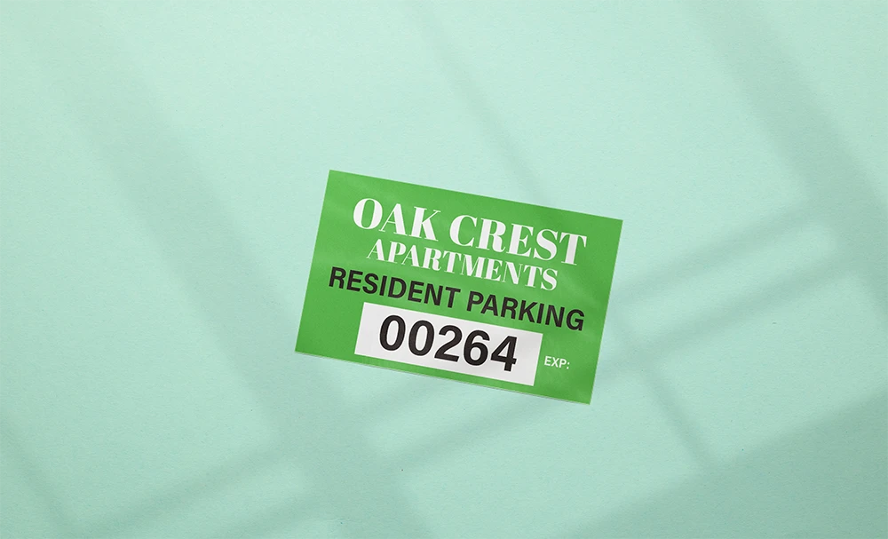 custom parking stickers