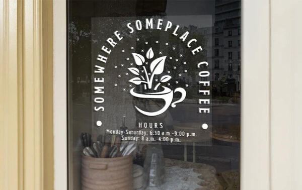 Custom Window Clings | White & Clear Static Cling | Sprink