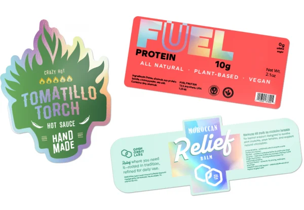 Custom holographic labels