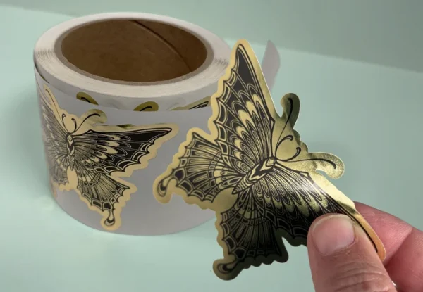 custom metallic labels
